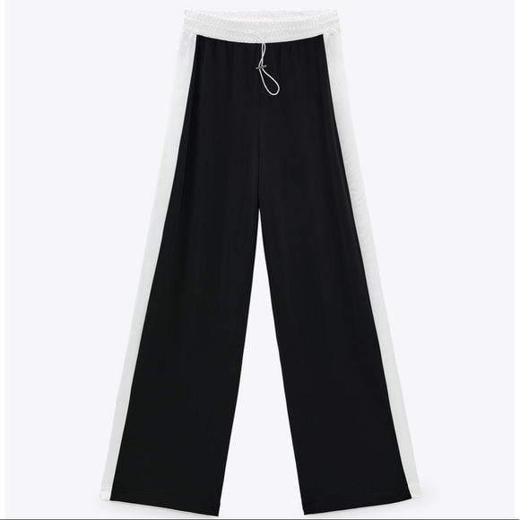 ZARA Flowy Pants with Side Stripe - Picture 5 of 5
